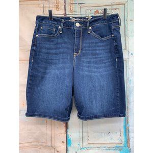 Seven7 Womans 12 Blue Denim Sunset Bermuda Shorts jackson